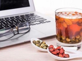 夏日喝茶降血压枸杞菊花茶